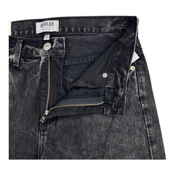 New Agolde Men Black Jeans US 30 Tapered Slim Casual Washed Cotton Denim $228 - Picture 11 of 14